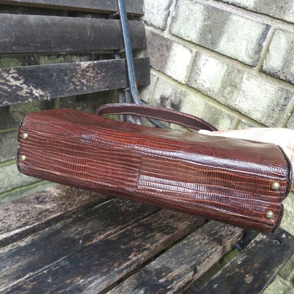 Vintage scort Reptile skin bag from 1940's and 50' - Picture 7 of 8
